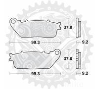 MCB817SH TRW Brake Pads Sintered Rear SH Fits Honda CB 1000 R 2008-2024
