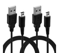 Mcbazel 2 Pack Charger Cable for Nintendo 3DS, 3DS XL, New 3DS XL, 2DS, DSi | USB Charger Cable for Nintendo 2DS XL and DSi XL, 1.2m Copper Core Lead, Charge from a Laptop, Power Bank or Car USB Socket