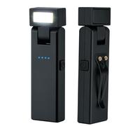 Mcbazel 2 Pack Magnetic Work Light, Rotating Rechargeable Portable LED COB Light with Clip-On Design, 3 Lighting Modes Flashlight Emergency Backup Light for Car Repair, Camping, Work and Emergency