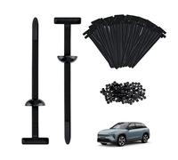 Mcbazel 200Pcs Nylon Cable Tie Buckles - Self-Locking Push Mount Fasteners, Universal Automotive Clip Replacement for Bumper, Fender Liner & Engine Cover, Tool-Free 15cm UV & Chemical Resistant