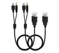 Mcbazel 2PCS PSP Charging Cable for PSP 1000 2000 3000 & PS3 Controller - USB Charger & Data Transfer Cable, 1M, Compatible with Power Banks, Laptops & Wall Adapters