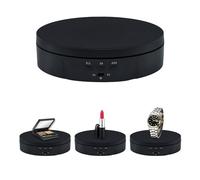 Mcbazel 360 Degree Rotating Display Stand for Photography 10KG Load Electric Rotating Turntable Motorized Rotating Stand Display Table for Display Jewelry,Watch, Digital Product - 5.7 Inch(Black)
