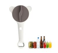 Mcbazel 4-in-1 Adjustable Jar Opener for Seniors with Weak Hands, Lightweight ABS & Stainless Steel Teeth Bottle Opener, Can Opener,Multi-Functional Lid Remover for 0.6"-3.5" Caps & Beer Bottles