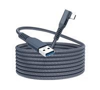 Mcbazel 6M USB-A to USB-C Cable, 90-Degree Angled, USB 3.0 5Gbps, 3A Fast Charge, Braided Nylon - for PS5, Oculus Quest 2/3, Nintendo Switch, VR Gaming