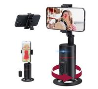Mcbazel Auto Face Tracking Tripod, 360 Rotating Smart Face & Body Shooting Holder,Selfie Stick Phone Tripod with Rechargeable Battery for Vlog, Streaming, Video, Tiktok- Black(No Need App)