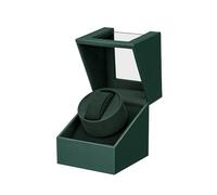Mcbazel Automatic Watch Winder Box PU Quad Single Automatic Watch Display Storage Wristwatch-Green