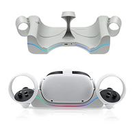 Mcbazel Charging Dock Station for Quest 2, VR Wall Mount Charging Stand With LED Indicator & Type-C Magnetic Charging Connector Headset Charging Dock Stand, White (Not for Quest 3/3s)
