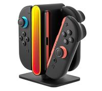 Mcbazel Controller Charging Dock for Switch 2 Joy Con, Fast Joy Con Controller Charger with RGB Lighting, LED Indicator & Safety Protection, Dual Charging Station for NS 2 Joy Con