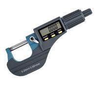 Mcbazel Digital Micrometer 0-25mm, Mcbazel Electronic Micrometer with 0.001mm Accuracy, Carbide Tips, Precision Micrometer with Inch/Metric Conversion, LCD Display Metric Diameter Caliper