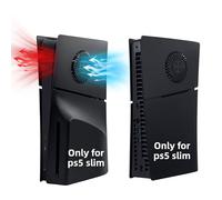 Mcbazel Faceplate for PS5 Slim Disc Edition, Cover Plates in Matte Black | Hard Side Panels for PS5 Slim, Cover Plates with Dual Cooling Vents and an Anti-Scratch ABS Shell, Tool-Free Snap-On Fit
