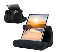 Mcbazel iPad Cushion Stand, Tablet Pillow Stand for Lap, Bed and Desk, Soft Multi-Angle Pillow Holder Compatible with Tablets/iPad/E-Reader/Smartphones - Black