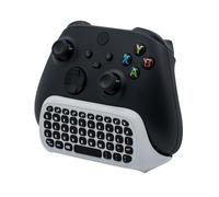Mcbazel Keyboard for Xbox Series X/S Controller, 2.4GHz Wireless Mini QWERTY Chatpad for Xbox One Controller, with 3.5mm Audio Jack, Black