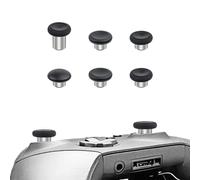 Mcbazel Metal Thumbsticks Replacement for Elite series 2, 6 In 1 Metal Custom Button Set fit for Xbox One Elite series 2 Controller - Black