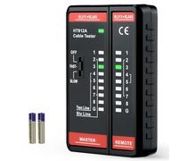 Mcbazel Network Cable Tester RJ11 RJ45 Ethernet LAN NetworkTester for RJ11 RJ45, Portable Line tester for Continuity Check, Telephone Line Finder, LAN tester, telephone cabel