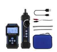 Mcbazel Network Cable Tester with POE, Cable Length Test, Multifunction Wire Tracer with Scan/Flash Modes, Network Tester Complete Kit Type-C Charging for CAT5/CAT6 Cable Continuity Test