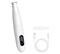 Mcbazel Pet Paw Trimmer with UV & LED Light, Cordless Cat Clippers for Paws Eyes Ears Face, Quiet Pet Grooming Kit with Battery Display & Child Lock, USB-C Rechargeable Electric Shaver for Small Dogs