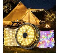 Mcbazel Retractable Camping String Lights,20M Multicolour Fairy Light