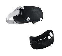 Mcbazel Silicon Protective Cover for Quest 2 Headset, Quest 2 Headset Cover, Preventing Collisions and Scratches,Black (Not for Quest 3/3s)