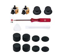 Mcbazel Stick Drift Repair Kit for PS5 Controller, 2 Analogue Stick Modules | Joystick and Thumbstick Replacement for PS5 DualSense Controller, 15 in 1 Repair Kit with 8 Thumb Grips in 4 Designs