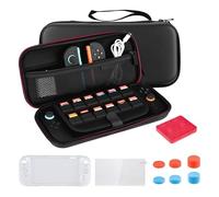 Mcbazel Switch 2 Case for Nintendo Switch 2 (2025), with 4-in-1 Accessories Bundle Kit, Silicone Cover, Tempered Glass, Storage Case, Game Card Holder (12 Slots), Thumb Grip Caps & Cleaning Kit