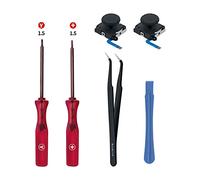 Mcbazel Switch Analog 3D Joystick Replacement & Repair Tool Kit for Switch/Switch OLED/Joy-Con/Switch Lite Controller, 2PCS Joysticks Tri-Wing & Cross Screwdriver Repair Tools