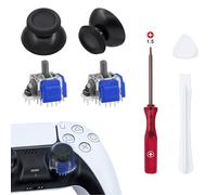 Mcbazel TMR Electromagnetic Joysticks Replacement Tool for PS5 Controller, Sticks Replacement Accessories with 3D Analog ThumbStick Cap for PS5 DualSense Controller