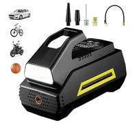 Mcbazel Tyre Inflator Air Compressor - Cordless Digital Tyre Air Pump with LED Light & Auto Stop & 4 Modes, Electric Air Pump 150 PSI for Car Tyres/Bike/Motorcycle/Ball/Portable Car Accessories