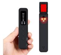 Mcbazel Upgraded Hidden Camera Detector, AI-Powered Multi-Function Anti-Spy Device, Portable RF Signal Scanner, GPS Tracker & Bug Detector for Travel, Home, Hotel, Office - Black