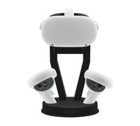 Mcbazel VR Stand, Display Holder Stand for Quest 2/Quest 3/Quesr 3s/PS VR/Touch Controller, Quest 2/3/3s stand-Black