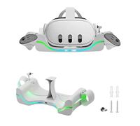 Mcbazel Wall Mount Charging Dock for Quest 3 with 7 Colors Breathing Light, Fast Magnetic VR Charging Station for Quest 3,Charging Station Stand for Quest 3 Headset (Not for Quest 2/3s)