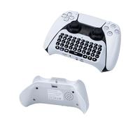 Mcbazel Wireless Keyboard for PS5 Controller, Bluetooth 3.0 Gamepad Chat Pad with Built-in Speaker and 3.5mm Audio Jack for PlayStation 5 Controller