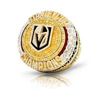 MCBEAN 2023 Puck Championship Ring Replica Stanley Cup Champ Rings NHL Gifts for Men Women Boys,ice Hockey Decorations Memorabilia,14#