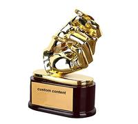 MCBEAN Best Judge Trophy Golden Whistle Trophy Football Basketball for Match Referee Award Cups- Resin Desktop Decoration and Fans Souvenir Gift Ornament