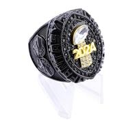 MCBEAN Fantasy Football Championship Ring 2024 Heavy FFL Champion Ring Rugby Souvenir Collectibles Desktop Ornaments Best Gift For Boys Men Dad Alumni Friends Fans,9#