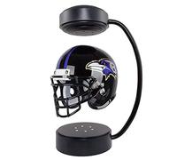 MCBEAN NFL Baltimore Ravens Mini Hover Helmet for Sports Fans - Unique Decorative Item and Conversation Starter - 1/2 Scale, Levitating, LED Lighting, Rotating