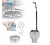 McbeAn Paint Viscosity Cup, Portable Din Immersion Viscosity Cup With Cup Volume 100±1ml, 6mm+0.02mm Precision Flow Nozzle, For Paint, Varnish, Lacquer