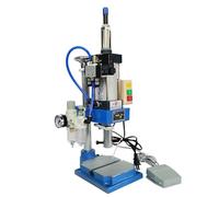 McbeAn Pneumatic Punch, Desktop Punching Press Machine with Foot Pedal, 440LB/200KG Pressure, 0.4-0.7 Mpa Operation Pressure, Working Height 200mm, for Bending Riveting Extrusion Forming