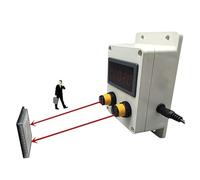 McbeAn Store Customer Traffic Counter, Bidirectional Digital Counter with 2 Sensor, In/out Direction Recognition, Counting Range:-19999~99999, Power-off Memory Function, for Supermarkets, Shop