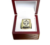 MCBEAN Super bowl Football 2009 Champion Ring Replica NFL Championship Loops Souvenir Collectibles Best Rugby Gifts for Men Women Dad Friend Alumni Fans,12#