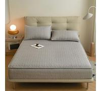 MCBHSH Quilted Mattress Covers Double Bed Zipped, Microfiber Quilted Bed Sheet King/Single/Small Double Size Bed,Extra Deep Mattress Protector-C-90×190+20cm