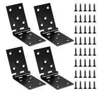 McBlast 4 Pcs Heavy Duty Folding Hinges Black