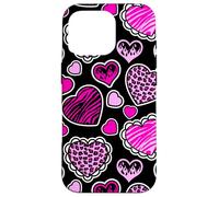 McBling Aesthetic Heart Leopard Zebra Pink Y2K Bimbo Flames Case for iPhone 16 Pro