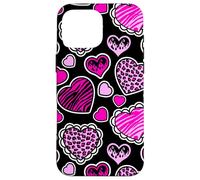 McBling Aesthetic Heart Leopard Zebra Pink Y2K Bimbo Flames Case for iPhone 16 Pro Max