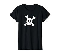 McBling Aesthetic Y2K Pop Punk Skull Millennial Emo Fashion T-Shirt, Women, Black, X-Small