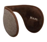 McBURN Herringbone Earband Women/Men - earbands Ear Warmers with Lining Winter Autumn-Winter - One Size Dark Brown