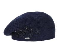 Knit Beret with Flowers and Pearls by McBURN