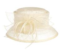 McBURN Mareana Occasion Hat Fascinator Festive (One Size - Beige)