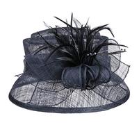 McBURN Mareana Occasion Hat Women - Made in Italy Festive Fascinator Cloche Summer Summer-Winter - One Size Blue