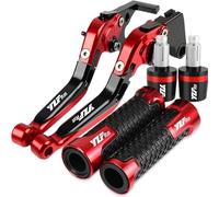 MCBXTH Brake Lever for Yamaha YZF R125 YZFR125 R 125 2014-2023 2022 All Years Motorcycle Adjustable Brake Clutch Levers & Handle Handlebar Grips(Red 1)