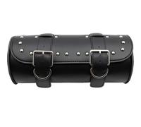 MCBXTH Motorcycle Handlebar Bag Sissy Bar Side Tool Front Fork Roll Barrel for Harley(Nero)